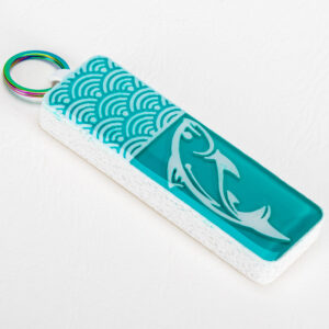 Jumping Fish Floating Keyring